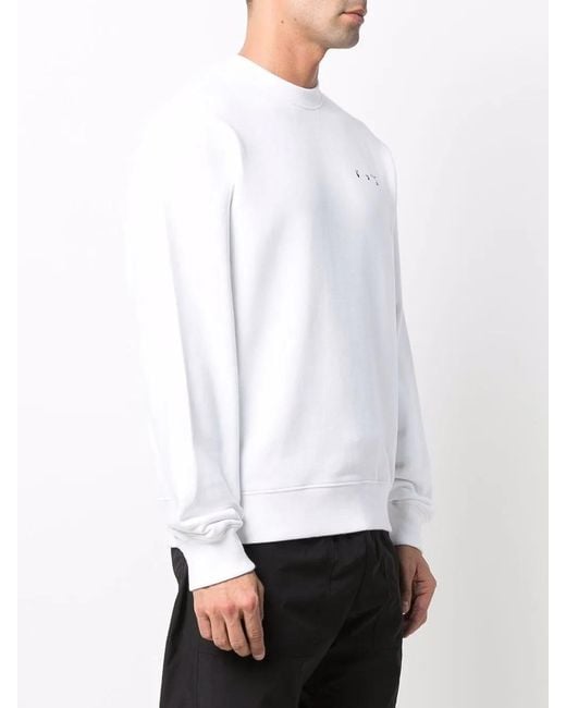 Off-White c/o Virgil Abloh White Caravaggio Graphic-Print Sweatshirt for men