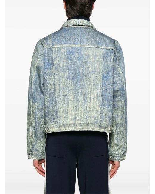 CAMPERLAB Blue Printed Denim Jacket