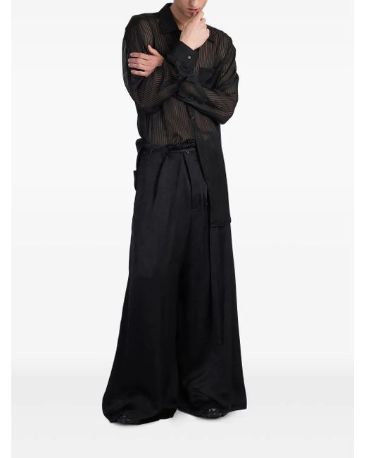 Ann Demeulemeester Bruse Pants In Black Viscose for men