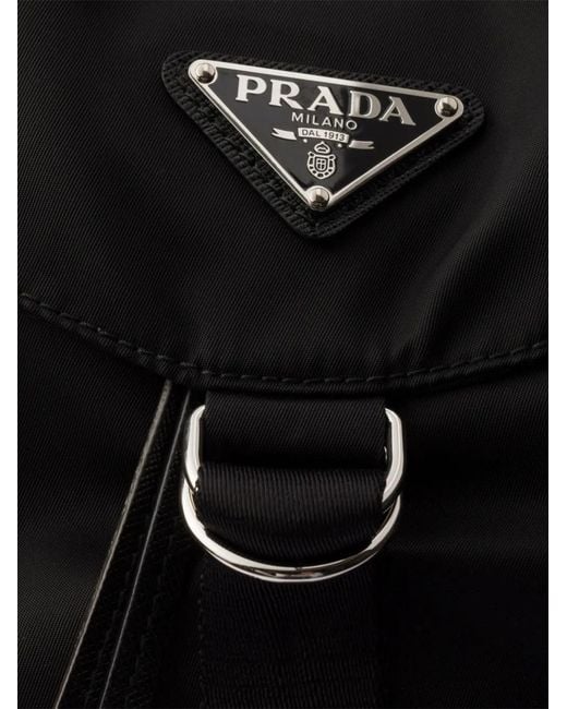 Prada Small Re-Nylon Backpack in Black | Lyst UK