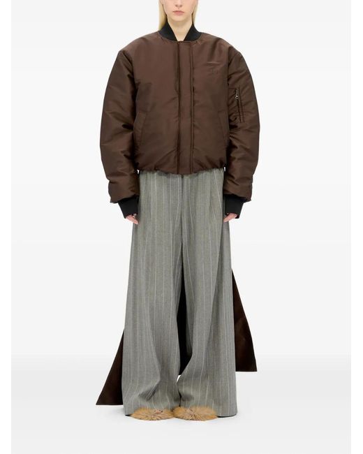 MSGM Brown Long-Sleeve Jacket