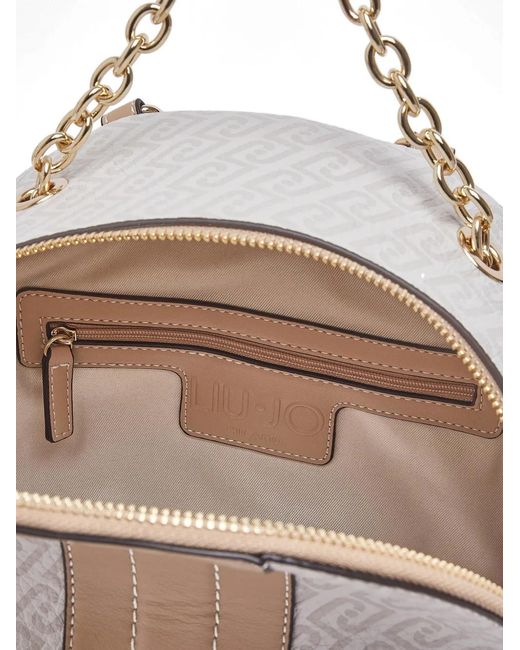 Liu Jo White Rucksack mit Logo