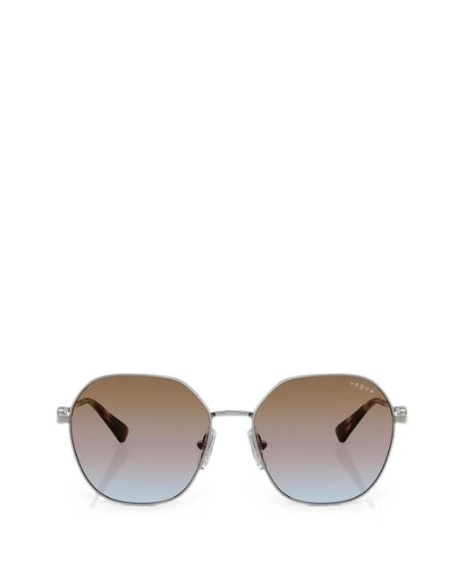 Vogue Eyewear Metallic Geometric-Frame Sunglasses