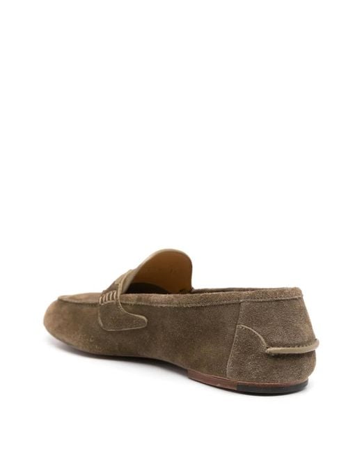 Gucci Brown Interlocking G Suede Loafers for men