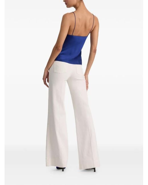 Alice + Olivia Blue Milta V-Neck Camisole