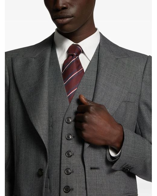 DSquared² Purple Striped Tie for men