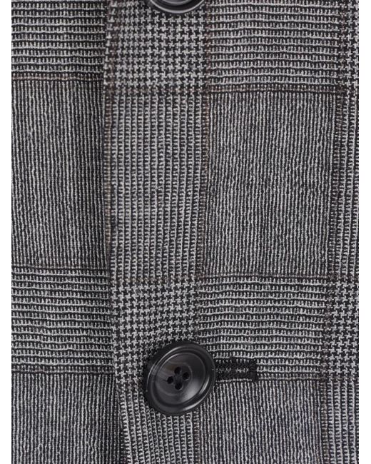 Tagliatore Gray Check-Pattern Suit for men