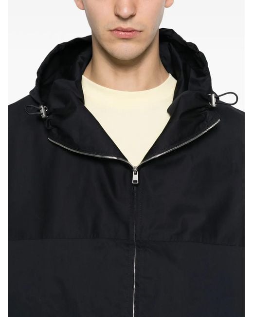 Sandro Blue Veste Zippée À Capuche for men