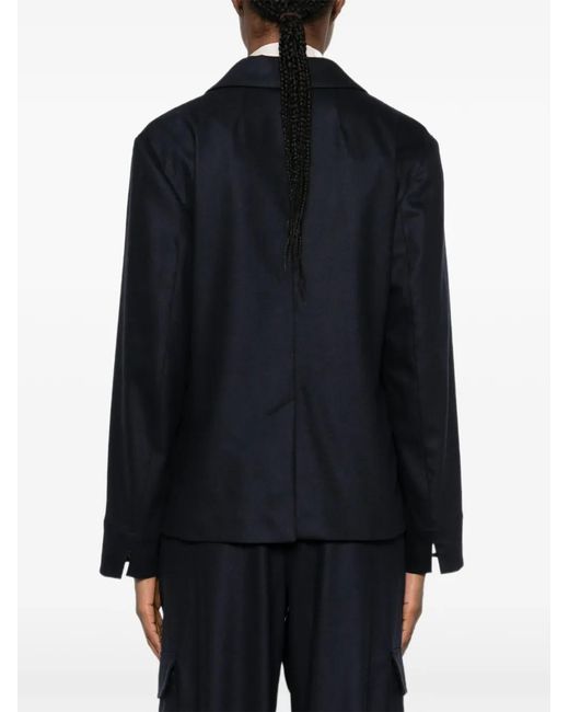 Max Mara Blue Dora Single-Breasted Jacket