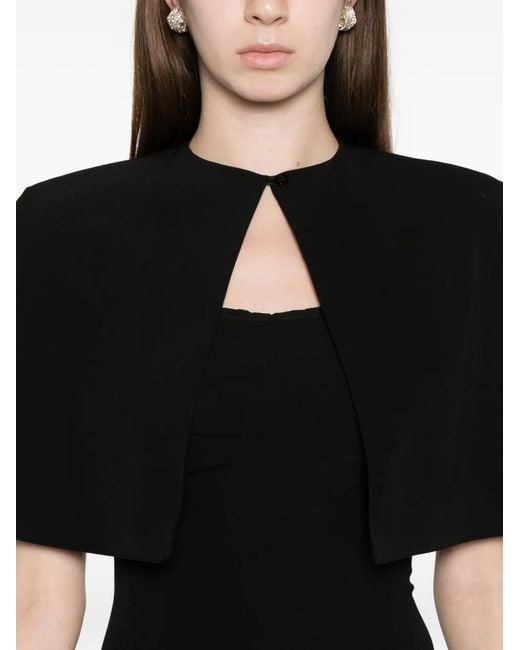 Axel 113 Black Margot Cape Midi Dress