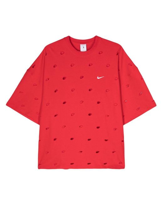 Nike Red X Jacquemus Swoosh Cotton T-shirt