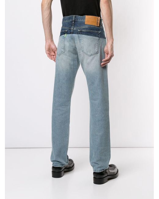 Vetements Gerafelde Jeans in het Blue voor heren