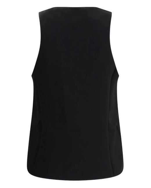 Sa Su Phi Black Scoop-Neck Top