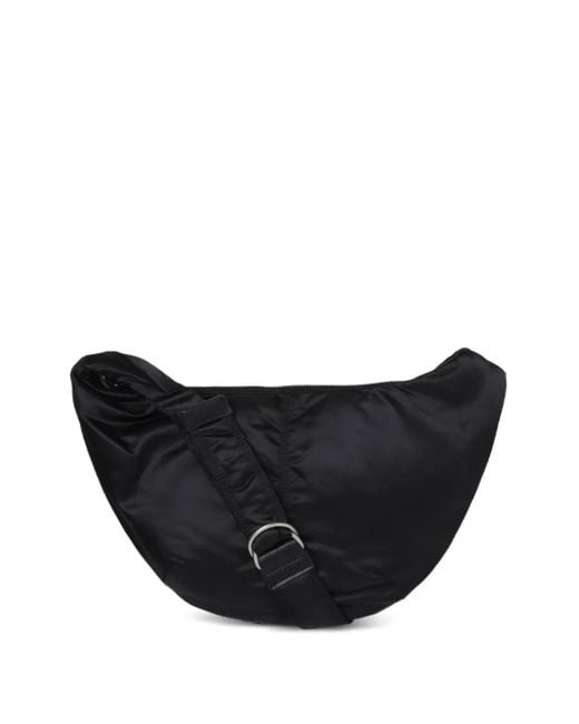 Comme des Garçons Black Curved Zip Messenger Bag for men