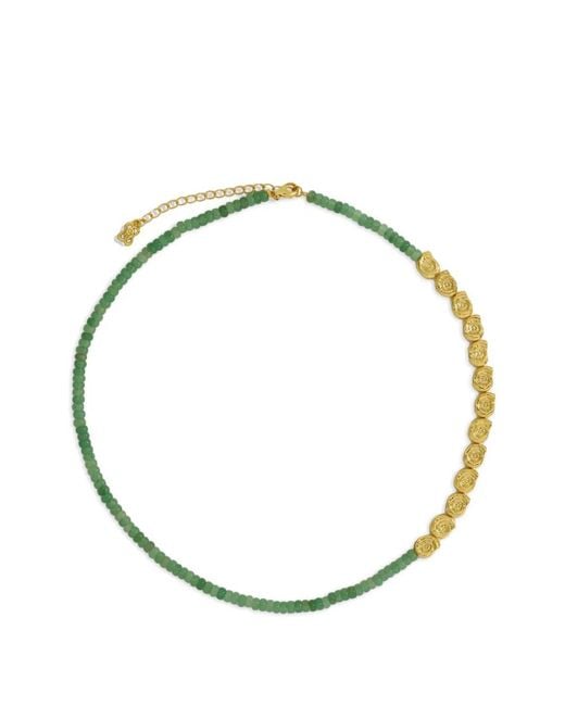 Ottoman Hands Metallic Beaded Necklace
