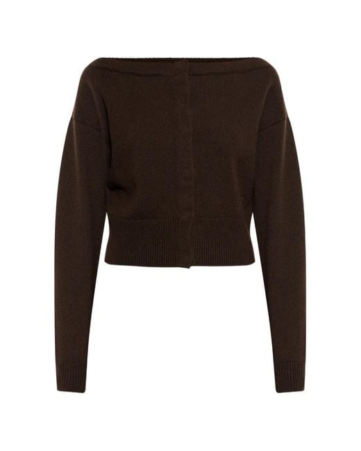 Tom Ford Black Boat-Neck Cardigan