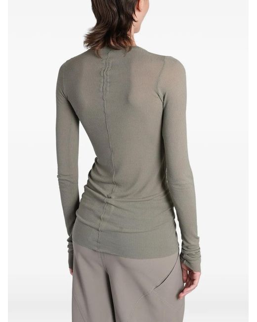 Pull Côtelé Rick Owens en coloris Gray