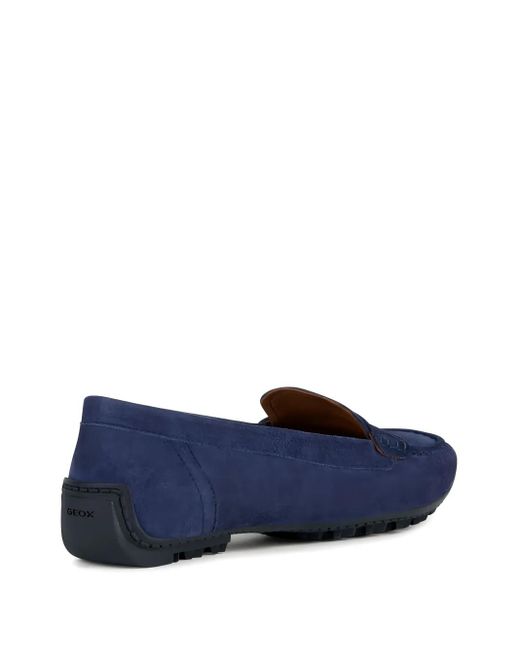 Geox Blue Kosmopolis Suede Loafers