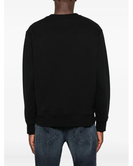 Moose Knuckles Black Crew-Neck Sweatshirt for men
