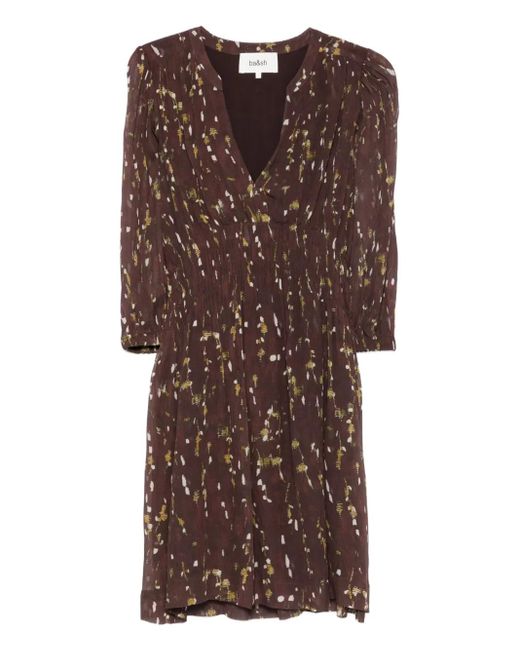 Ba&sh Brown Kanissa Midi Dress