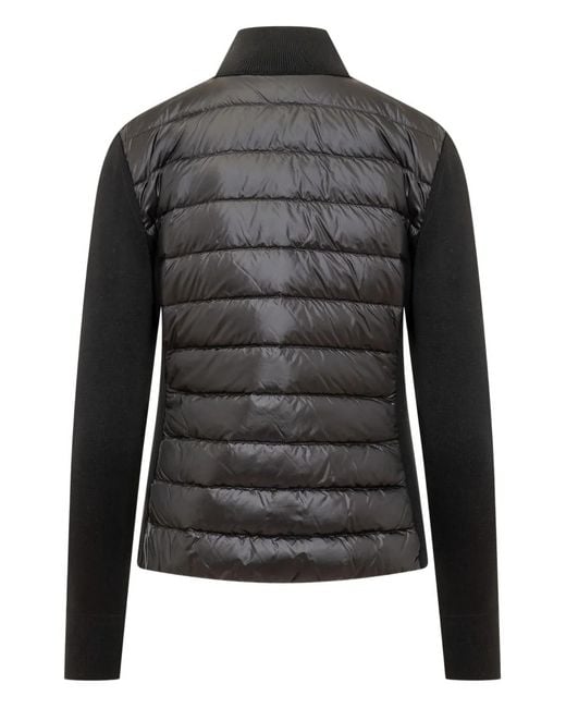 Moncler Black Logo-Patch Zip Jackets