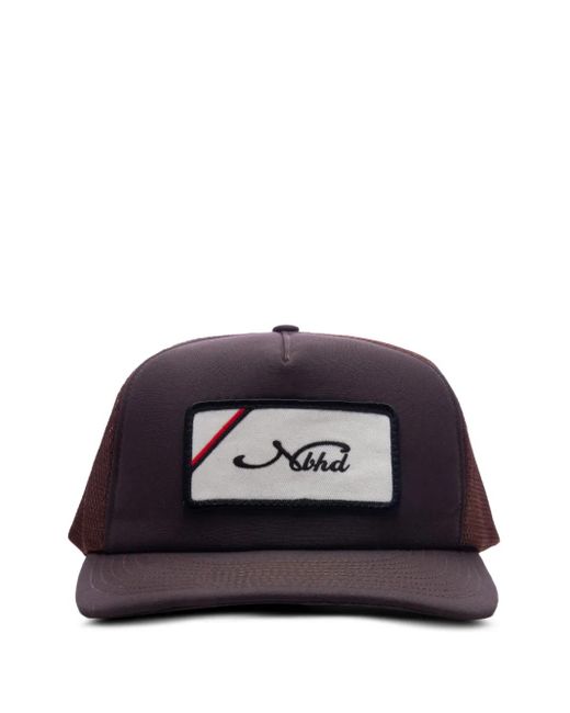 Neighborhood Blue Logo-Patch Baseball Cap for men