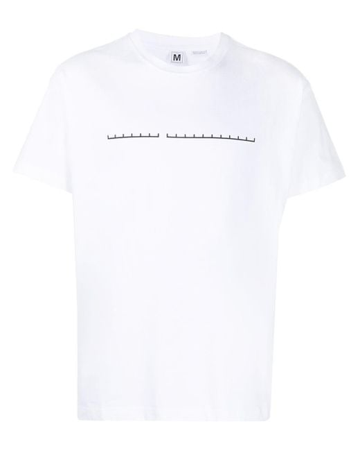 Camiseta con logo estampado Random Identities de hombre de color White