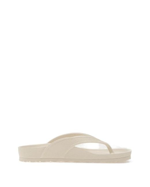 Birkenstock White Honolulu Essentials Slides