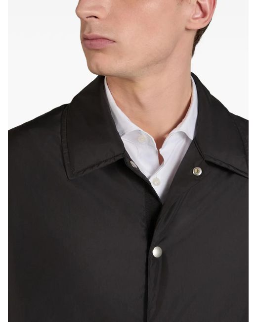 Slowear Black Padded Shirt Jacket for men