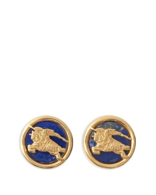 Burberry Blue Knight Coin Earrings