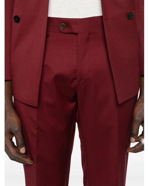 Traje de lana SAPIO de hombre de color Red