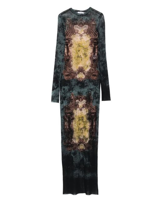 Jean Paul Gaultier バロックプリント マキシドレス Multicolor
