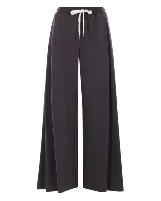 Brunello Cucinelli Joggingbroek Met Wijde Pijpen in het Blue