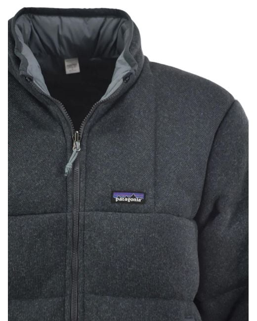Patagonia Blue Reversible Recycled Nylon Down Jacket for men