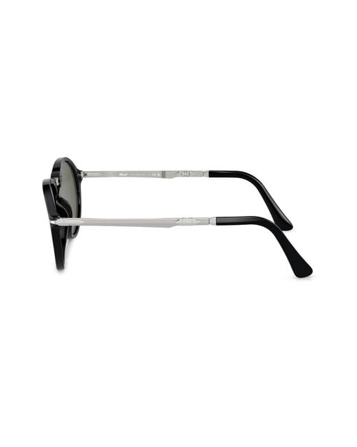 Persol Green Round-Frame Sunglasses
