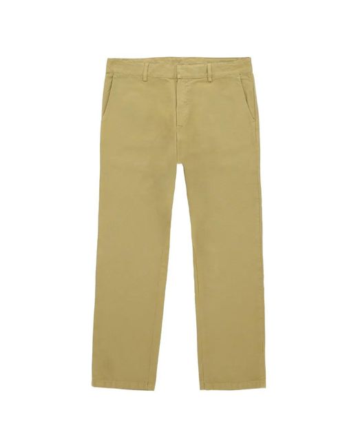 Fortela Green Mainet Cotton Chino Trousers for men