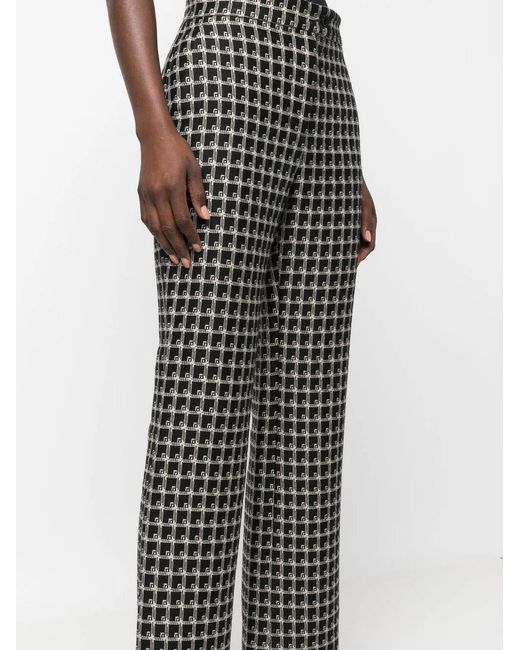 Alberta Ferretti Cropped Broek in het Black