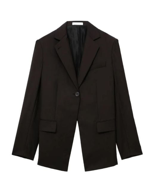 Helmut Lang Black Single-Button Blazer