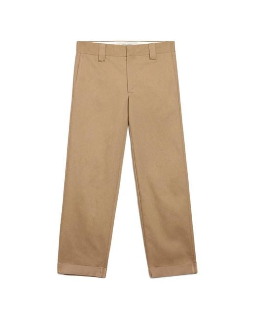 Golden Goose Deluxe Brand Natural Tailored Trousers With Straight Leg for men