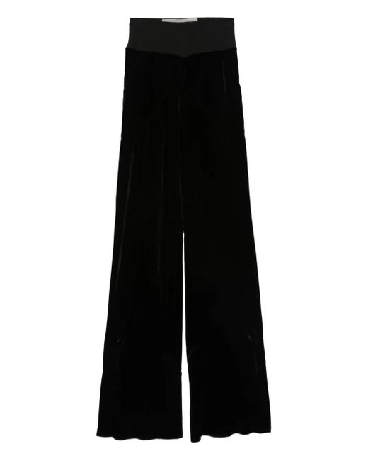 Rick Owens Fluwelen Broek in het Black