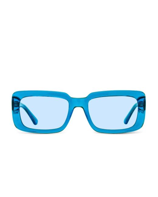 Karl Lagerfeld Zonnebril Met Rechthoekig Montuur in het Blue