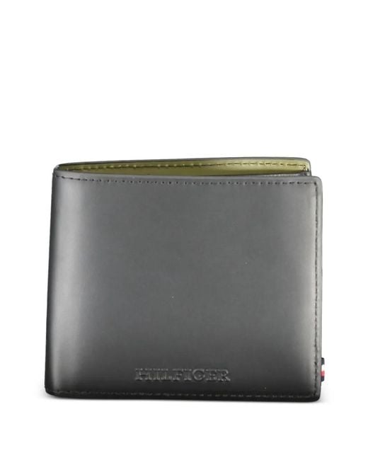 Tommy Hilfiger Gray Portefeuille À Design Pliant for men