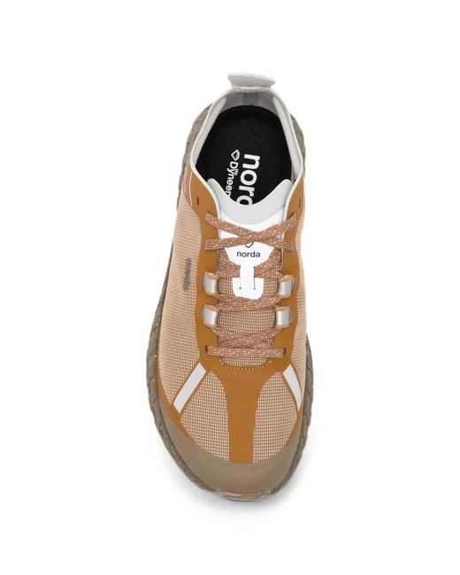 Norda Brown 001 Lace-Up Sneakers for men
