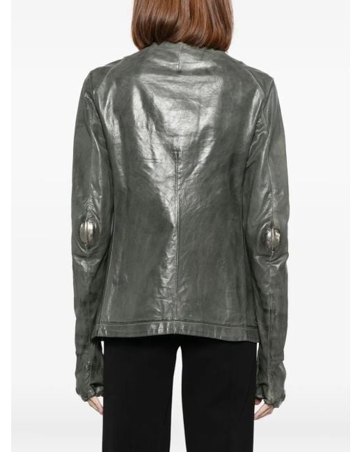 Carol Christian Poell Gray Prosthetic Leather Jacket