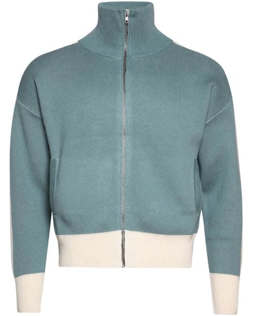 Rhude Blue Rb Knitted Track Jacket for men