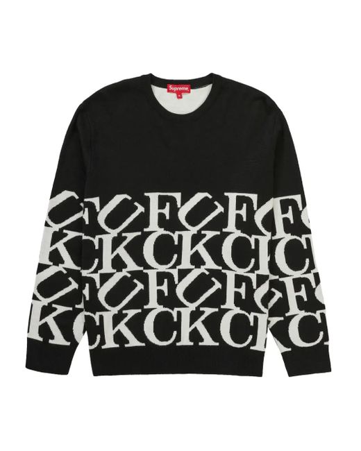 Supreme Fuck All Trui in het Black voor heren