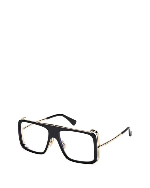 Max Mara Eyewear Black Square Frame Glasses