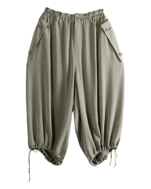 Y's Yohji Yamamoto Broek Met Trekkoord in het Gray