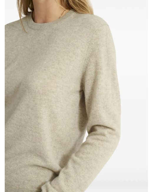 Pringle of Scotland Natural Crew-Neck Cashmere Sweater