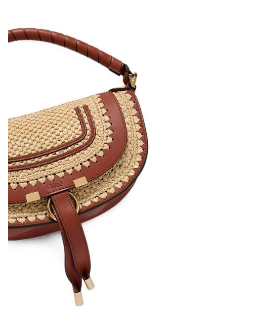 Chloé Brown Mini Marcie Tote Bag